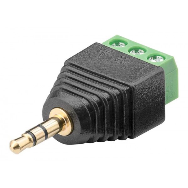 GOOBAY βύσμα 3.5mm σε Terminal Block 3-pin 76745, 10τμχ GOOBAY βύσμα 3.5mm σε Terminal Block 3-pin 76745, 10τμχ