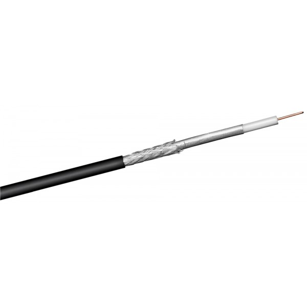 GOOBAY καλώδιο κεραίας 67103, 100dB, 75Ω, CCS, 100m, μαύρο GOOBAY καλώδιο κεραίας 67103, 100dB, 75Ω, CCS, 100m, μαύρο