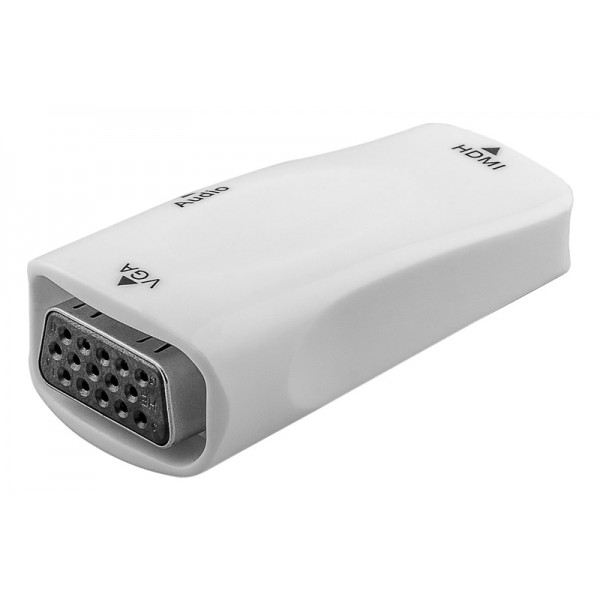 GOOBAY αντάπτορας HDMI σε VGA & 3.5mm 44794, 1080p, λευκός GOOBAY αντάπτορας HDMI σε VGA & 3.5mm 44794, 1080p, λευκός