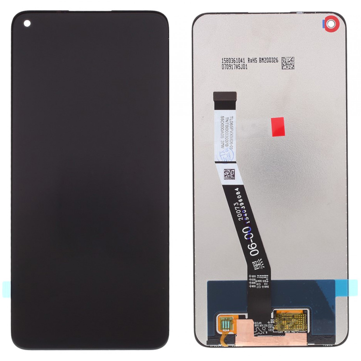 High Copy LCD Touch Screen για Redmi Note 9, χωρίς Frame, μαύρη