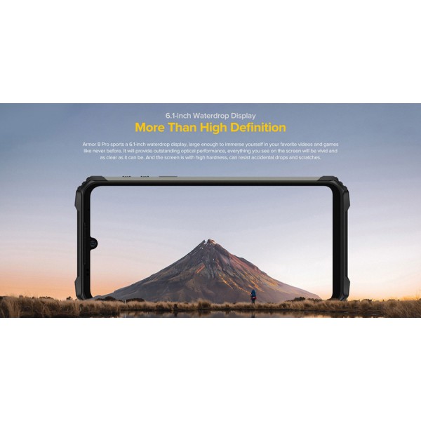 ULEFONE Smartphone Armor 8 Pro, IP68/IP69K, 6.1" 6/128GB, 5580mAh, μαύρο