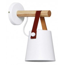 POWERTECH φωτιστικό τοίχου HLL-0038, E27, Φ13, μεταλλικό, λευκό