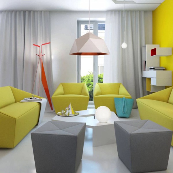 POWERTECH φωτιστικό οροφής HLL-0040, E27, 25x15cm, μεταλλικό, λευκό