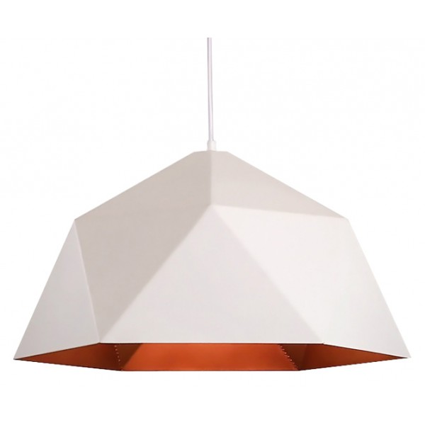 POWERTECH φωτιστικό οροφής HLL-0040, E27, 25x15cm, μεταλλικό, λευκό