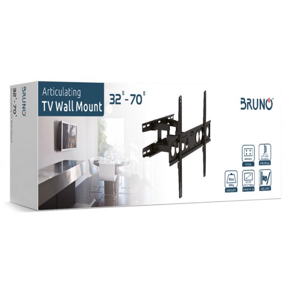 BRUNO επιτοίχια βάση BRN-0051 για τηλεόραση, 32"-70", έως 35kg BRUNO επιτοίχια βάση BRN-0051 για τηλεόραση, 32"-70", έως 35kg