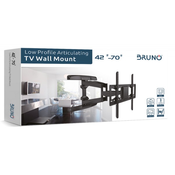 BRUNO επιτοίχια βάση BRN-0052 για τηλεόραση, 42"-70", έως 45kg BRUNO επιτοίχια βάση BRN-0052 για τηλεόραση, 42"-70", έως 45kg