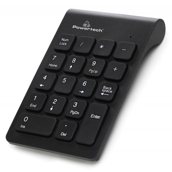 POWERTECH ασύρματο αριθμητικό πληκτρολόγιο PT-939, 2.4GHz, μαύρο POWERTECH ασύρματο αριθμητικό πληκτρολόγιο PT-939, 2.4GHz, μαύρο