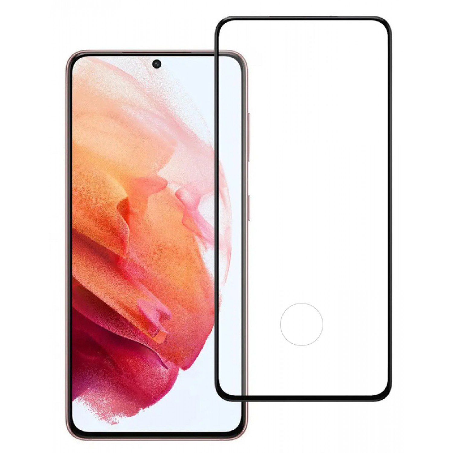 POWERTECH tempered glass 3D, full glue, Samsung S21 5G, μαύρο POWERTECH tempered glass 3D, full glue, Samsung S21 5G, μαύρο