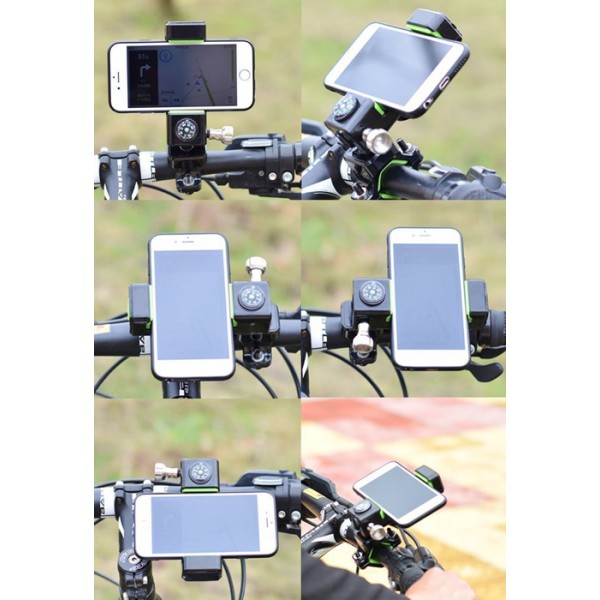 Βάση ποδηλάτου για smartphone 61418, με πυξίδα, μαύρη