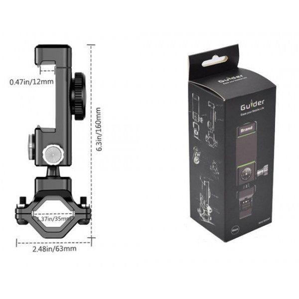 Βάση ποδηλάτου για smartphone 61418, με πυξίδα, μαύρη