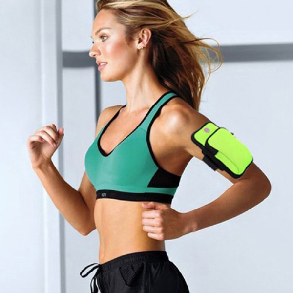 Θήκη smartphone armband 62813, 2 θέσεων, οπή ακουστικών, κίτρινη Θήκη smartphone armband 62813, 2 θέσεων, οπή ακουστικών, κίτρινη