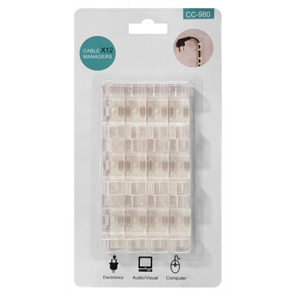 POWERTECH οργανωτής καλωδίων TIES-031, 3.3x1.3x1.2cm, διαφανές, 12τμχ POWERTECH οργανωτής καλωδίων TIES-031, 3.3x1.3x1.2cm, διαφανές, 12τμχ