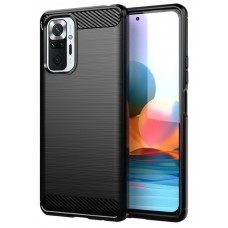 POWERTECH θήκη Carbon MOB-1626 για Xiaomi Redmi Note 10 Pro, μαύρη