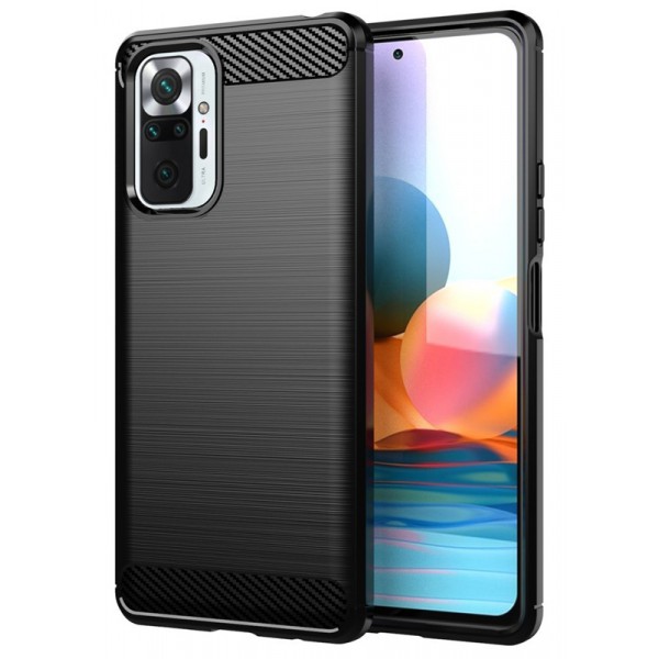 POWERTECH θήκη Carbon MOB-1626 για Xiaomi Redmi Note 10 Pro, μαύρη POWERTECH θήκη Carbon MOB-1626 για Xiaomi Redmi Note 10 Pro, μαύρη
