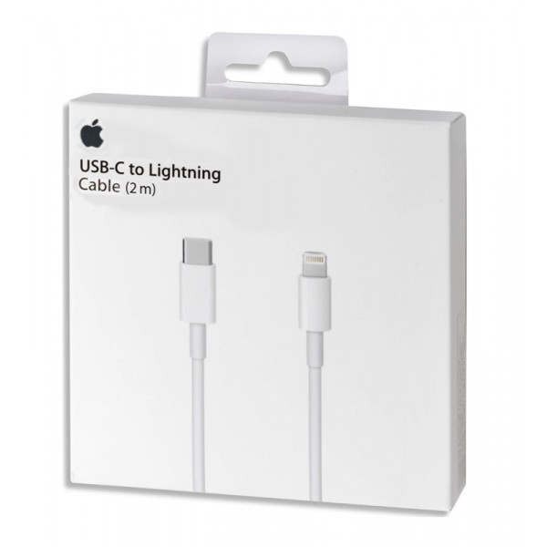 APPLE καλώδιο USB Type-C σε Lightning MKQ42ZM-A, 2m, λευκό APPLE καλώδιο USB Type-C σε Lightning MKQ42ZM-A, 2m, λευκό