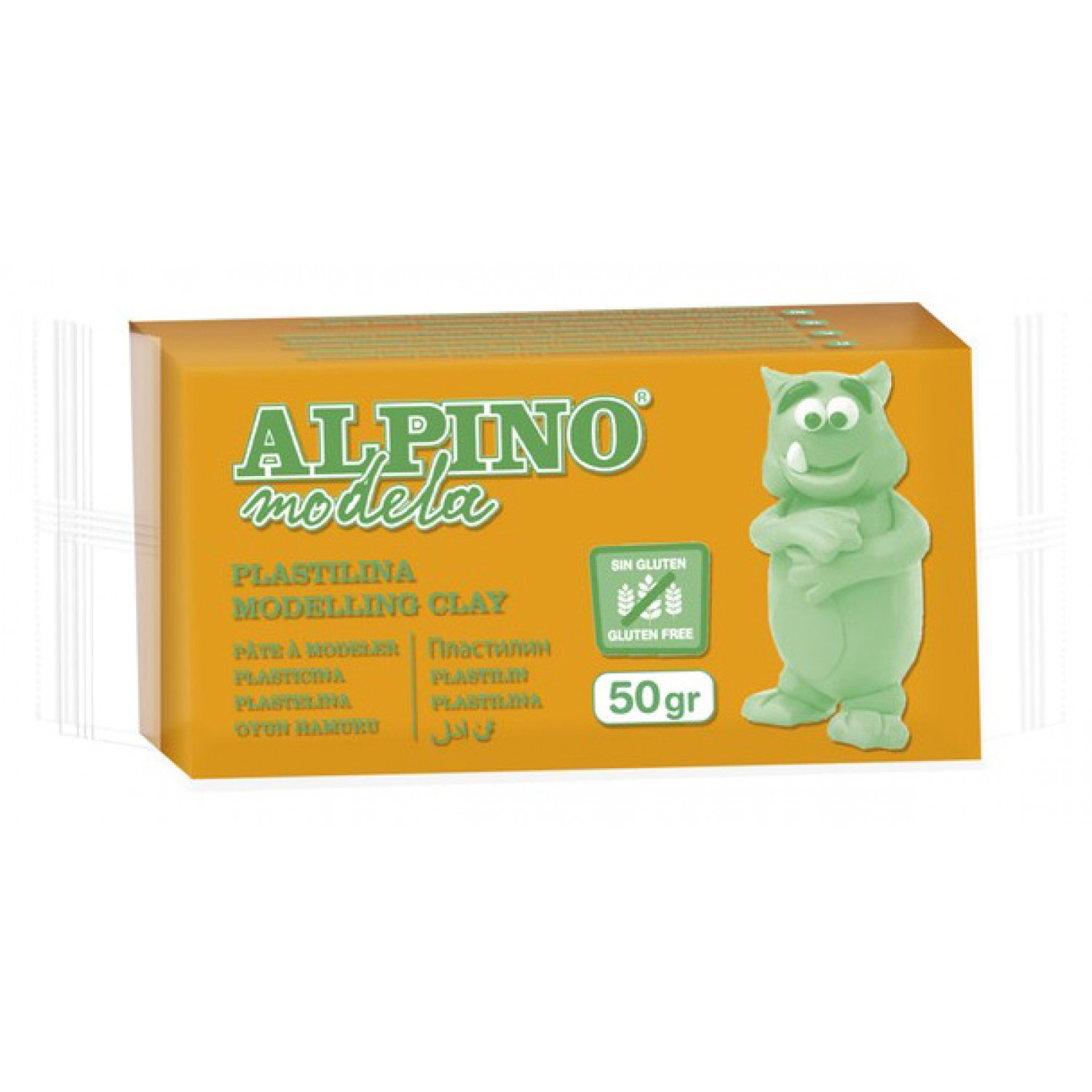 ALPINO πλαστελίνη 088DP00005801, χωρίς γλουτένη, 50γρ, πορτοκαλί
