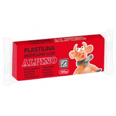 ALPINO πλαστελίνη 088DP00005901, χωρίς γλουτένη, 50γρ, κόκκινη