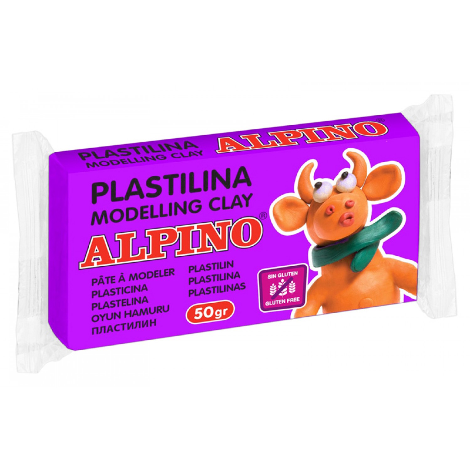 ALPINO πλαστελίνη 088DP00006001, χωρίς γλουτένη, 50γρ, μωβ ALPINO πλαστελίνη 088DP00006001, χωρίς γλουτένη, 50γρ, μωβ