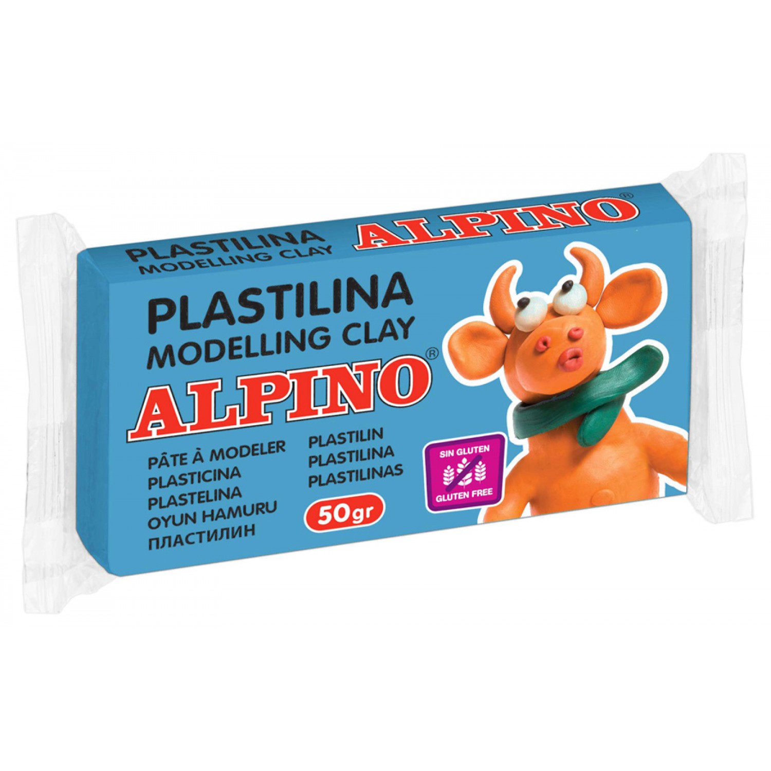 ALPINO πλαστελίνη 088DP00006101, χωρίς γλουτένη, 50γρ, μπλε ALPINO πλαστελίνη 088DP00006101, χωρίς γλουτένη, 50γρ, μπλε
