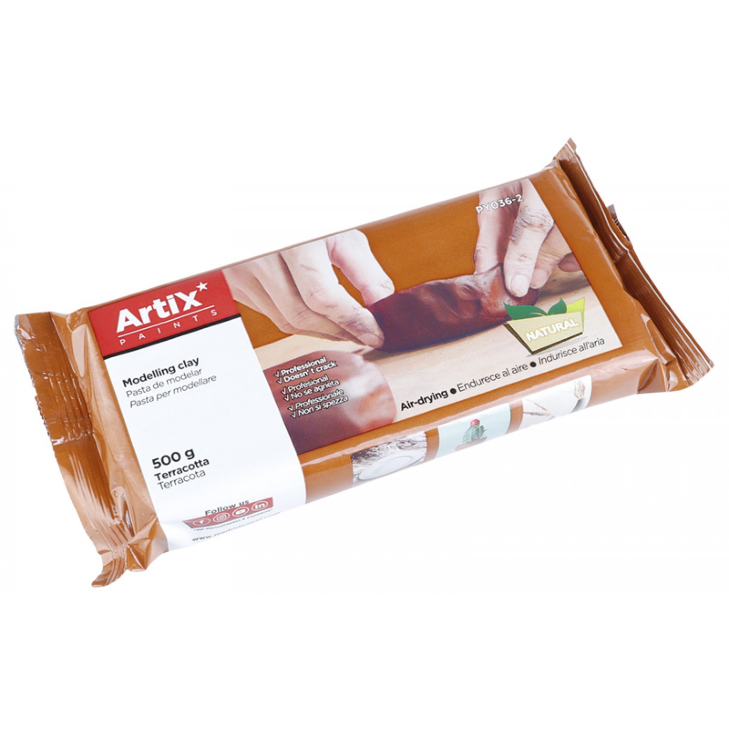 ARTIX PAINTS φυσικός πηλός PY036-2, χωρίς γλουτένη