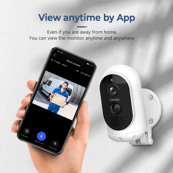 EKEN smart ηλιακή κάμερα ASTRO, Full HD, WiFi, PIR, IP65, micro SD