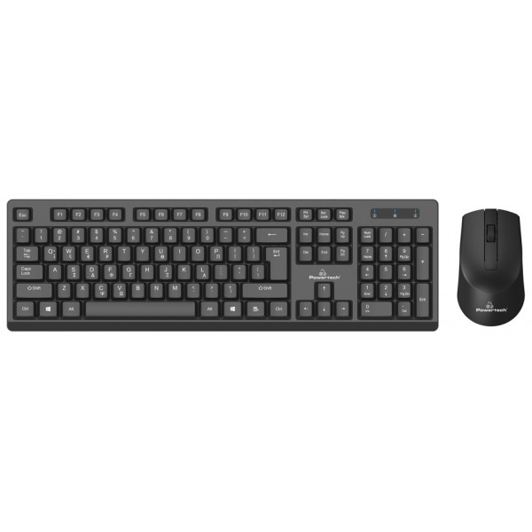 POWERTECH set ποντίκι & πληκτρολόγιο PT-956, ασύρματο, 1600DPI, μαύρο POWERTECH set ποντίκι & πληκτρολόγιο PT-956, ασύρματο, 1600DPI, μαύρο