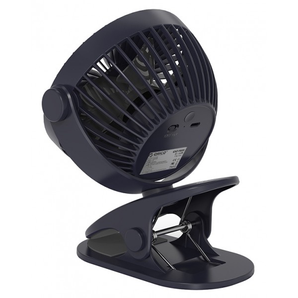 ORICO επιτραπέζιος ανεμιστήρας με clip GXZ-F835, USB, μπλε