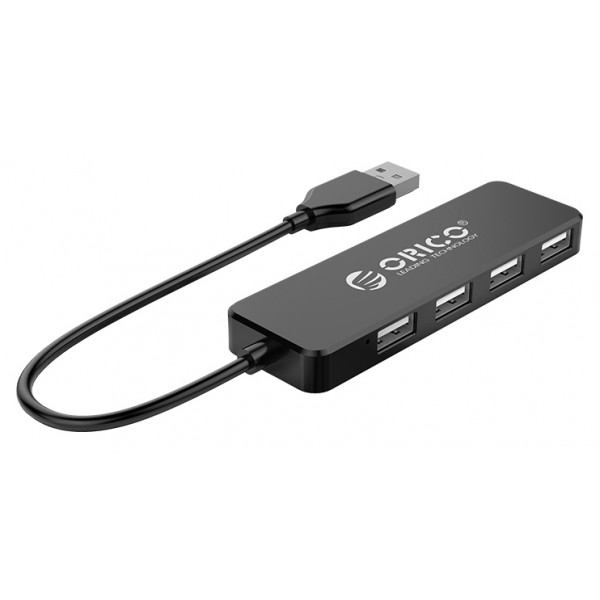 ORICO USB hub FL01, 4x θυρών, 480Mbps, USB σύνδεση, μαύρο ORICO USB hub FL01, 4x θυρών, 480Mbps, USB σύνδεση, μαύρο