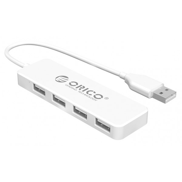 ORICO USB hub FL01, 4x θυρών, 480Mbps, USB σύνδεση, λευκό ORICO USB hub FL01, 4x θυρών, 480Mbps, USB σύνδεση, λευκό