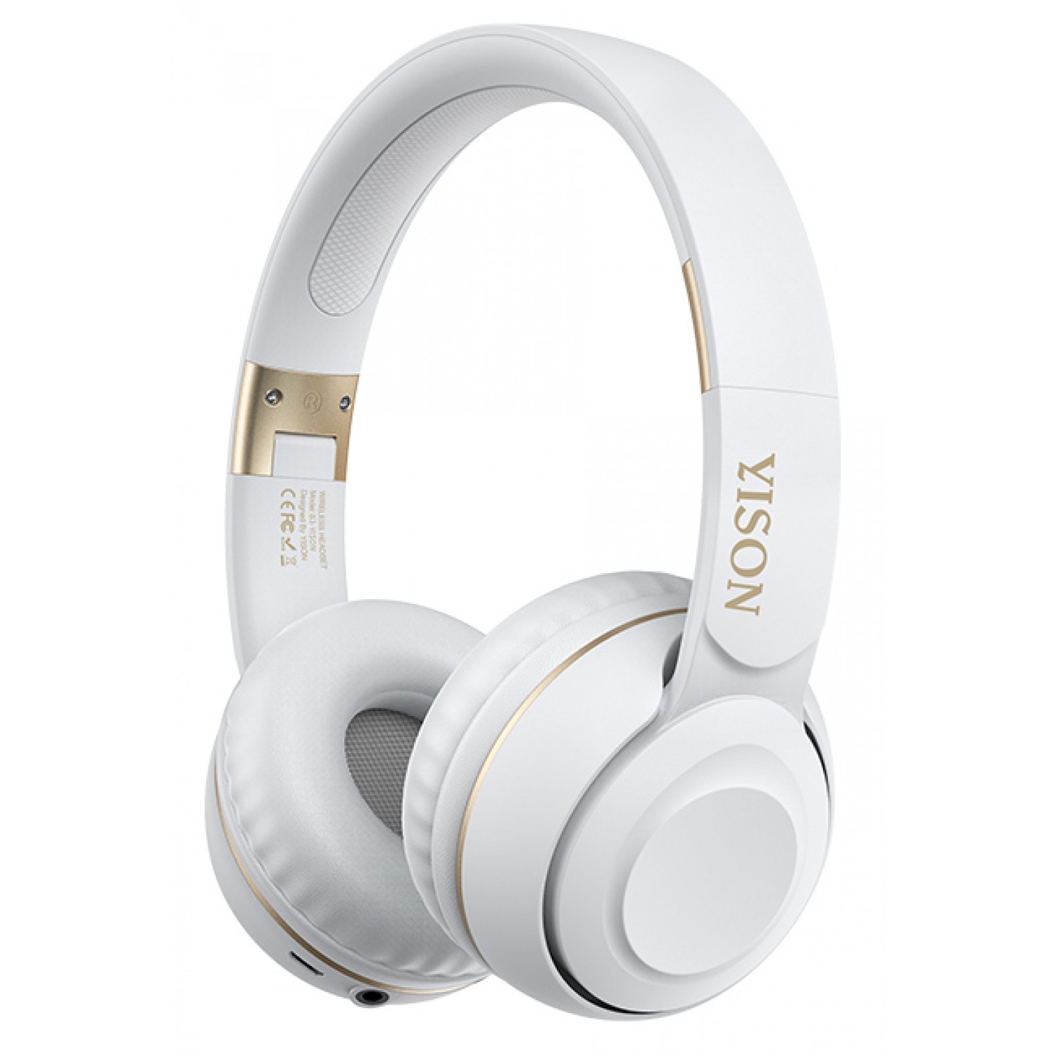 YISON headphones B3, wireless & wired, BT 5.0, λευκά YISON headphones B3, wireless & wired, BT 5.0, λευκά