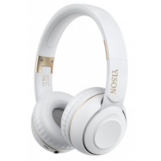 YISON headphones B3, wireless & wired, BT 5.0, λευκά