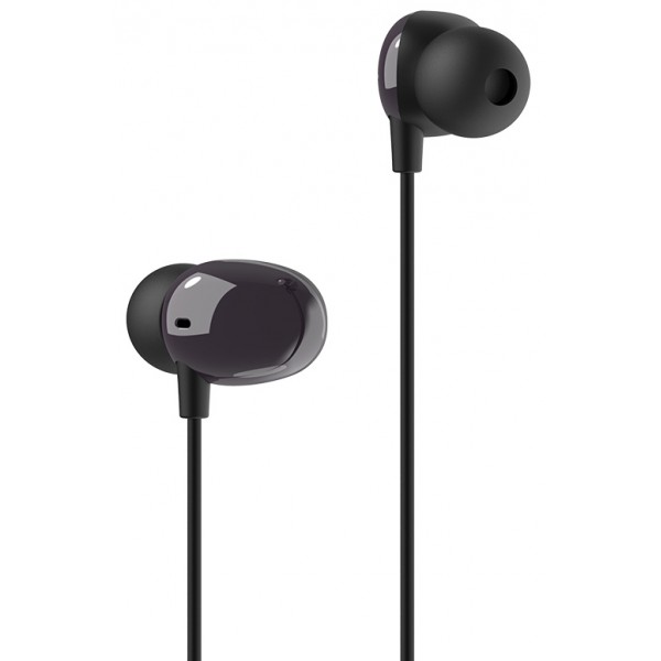 YISON earphones με μικρόφωνο X5, 3.5mm, 1.2m, μαύρα YISON earphones με μικρόφωνο X5, 3.5mm, 1.2m, μαύρα