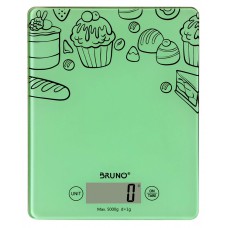 BRUNO ψηφιακή ζυγαριά κουζίνας BRN-0059, έως 5kg, πράσινη
