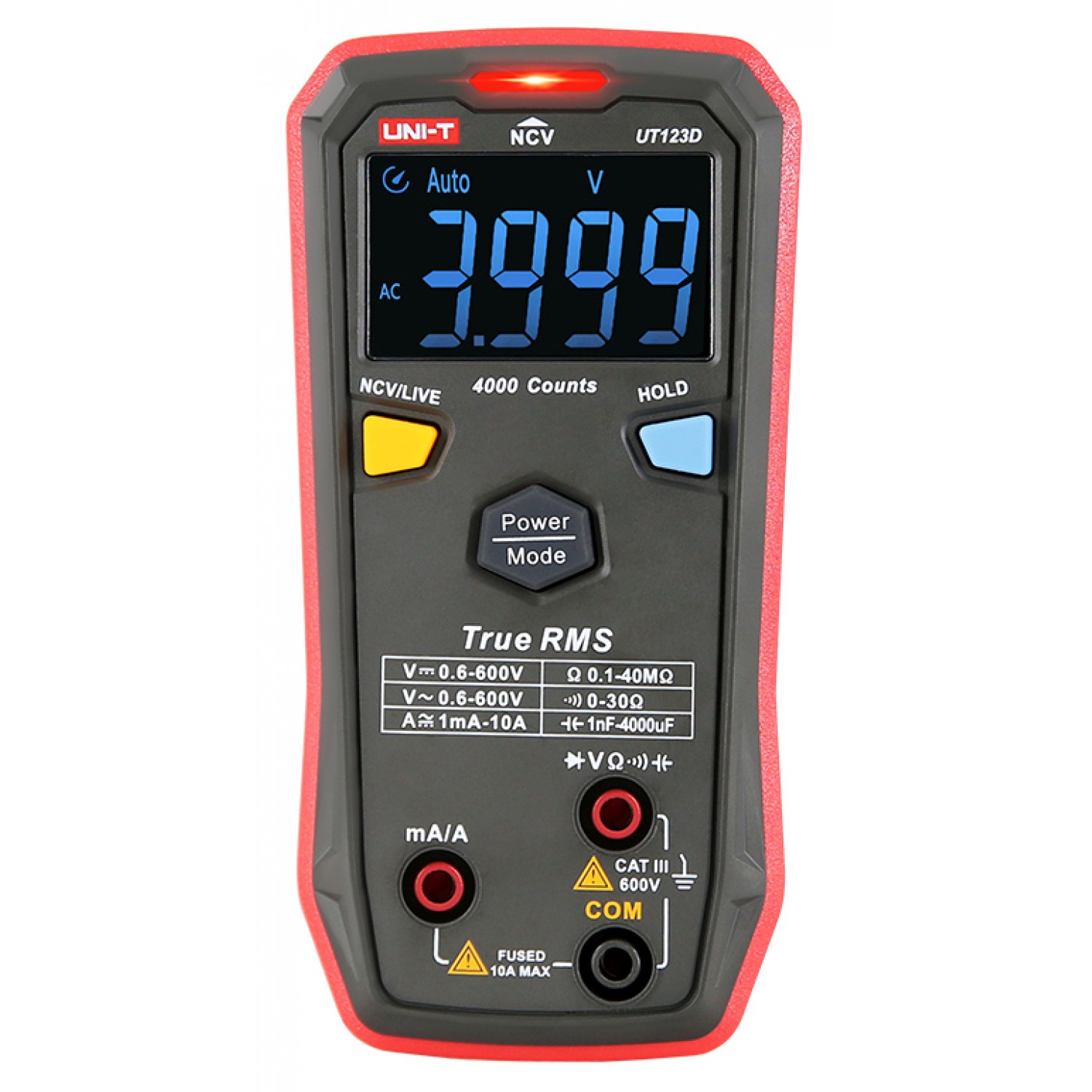 UNI-T ψηφιακό πολύμετρο UT123D, True RMS, NCV, AC/DC UNI-T ψηφιακό πολύμετρο UT123D, True RMS, NCV, AC/DC