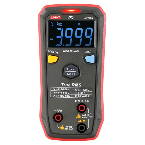 UNI-T ψηφιακό πολύμετρο UT123D, True RMS, NCV, AC/DC UNI-T ψηφιακό πολύμετρο UT123D, True RMS, NCV, AC/DC