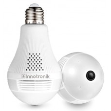 INNOTRONIC λάμπα με ενσωματωμένη κάμερα ICS-R5H, 1080p, Wi-Fi, λευκή