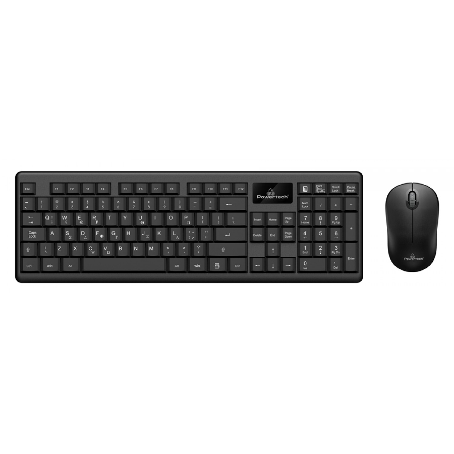 POWERTECH set ποντίκι & πληκτρολόγιο PT-935, ασύρματο, 1600dpi, μαύρο POWERTECH set ποντίκι & πληκτρολόγιο PT-935, ασύρματο, 1600dpi, μαύρο