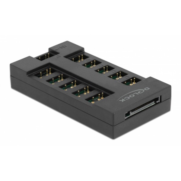 DELOCK RGB hub 64128 για ARGB LEDs, 10 θύρες, μαύρο DELOCK RGB hub 64128 για ARGB LEDs, 10 θύρες, μαύρο