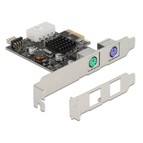 DELOCK κάρτα επέκτασης PCIe σε 2x PS/2 90049 low profile, USB pin header DELOCK κάρτα επέκτασης PCIe σε 2x PS/2 90049 low profile, USB pin header