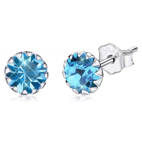 BAMOER σκουλαρίκια καρφωτά SCE862-12 με κυβική ζιρκόνια, ασήμι 925, μπλε BAMOER σκουλαρίκια καρφωτά SCE862-12 με κυβική ζιρκόνια, ασήμι 925, μπλε