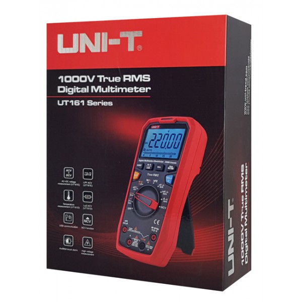 UNI-T ψηφιακό πολύμετρο UT161D, 1000V AC/DC, NCV, True RMS UNI-T ψηφιακό πολύμετρο UT161D, 1000V AC/DC, NCV, True RMS
