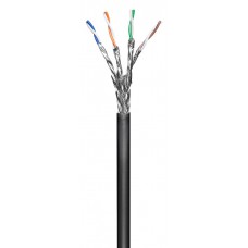 GOOBAY καλώδιο δικτύου 57197, CAT 6 S/FTP (PiMF), CCA, 100m, μαύρο
