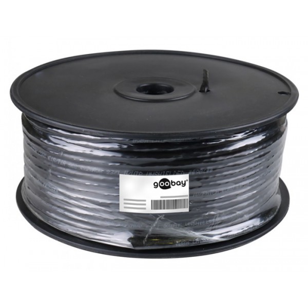 GOOBAY καλώδιο F/UTP CAT 5e 57294, CCA, AWG 24/1, 100m, μαύρο GOOBAY καλώδιο F/UTP CAT 5e 57294, CCA, AWG 24/1, 100m, μαύρο