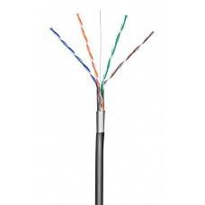 GOOBAY καλώδιο F/UTP CAT 5e 57294, CCA, AWG 24/1, 100m, μαύρο
