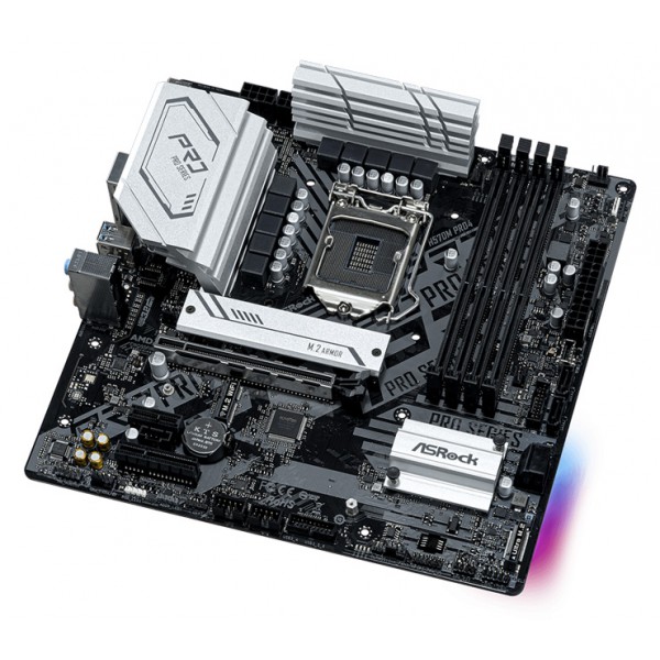 ASROCK μητρική H570M Pro 4, 4x DDR4, s1200, USB 3.2, mATX