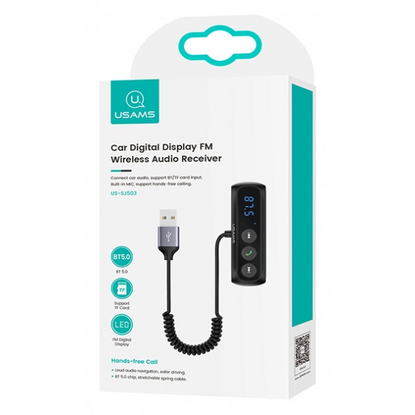 USAMS audio receiver αυτοκινήτου US-SJ503, FM display, wireless, BT, SD USAMS audio receiver αυτοκινήτου US-SJ503, FM display, wireless, BT, SD