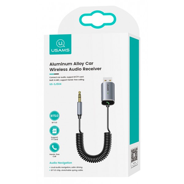 USAMS audio receiver αυτοκινήτου US-SJ504, wireless, BT, SD card USAMS audio receiver αυτοκινήτου US-SJ504, wireless, BT, SD card