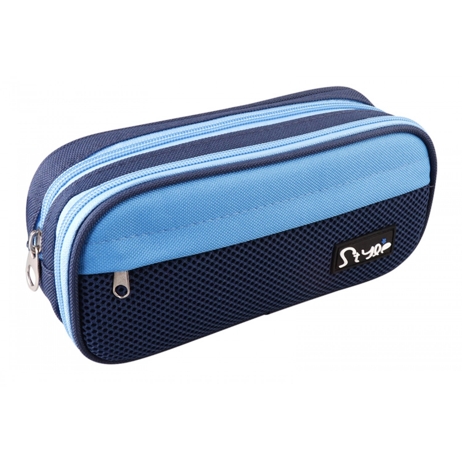 MP υφασμάτινη κασετίνα PA1022-01, 3 θέσεων, μπλε MP υφασμάτινη κασετίνα PA1022-01, 3 θέσεων, μπλε