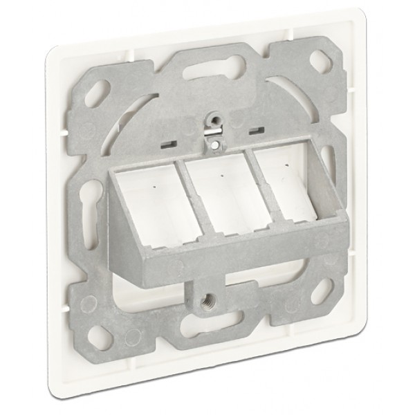 DELOCK Wall Outlet για Keystone 86194, 3 Port DELOCK Wall Outlet για Keystone 86194, 3 Port