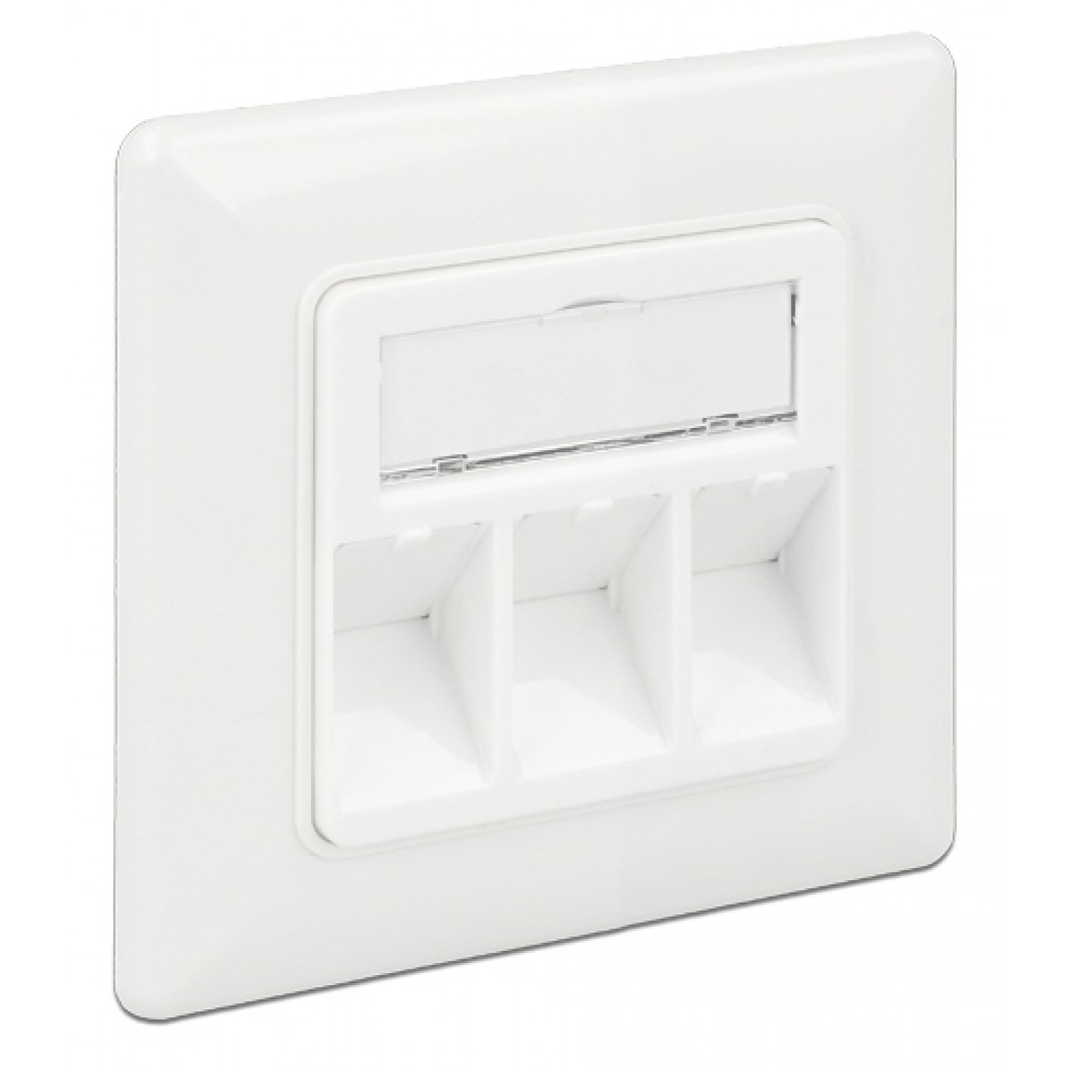 DELOCK Wall Outlet για Keystone 86194, 3 Port DELOCK Wall Outlet για Keystone 86194, 3 Port